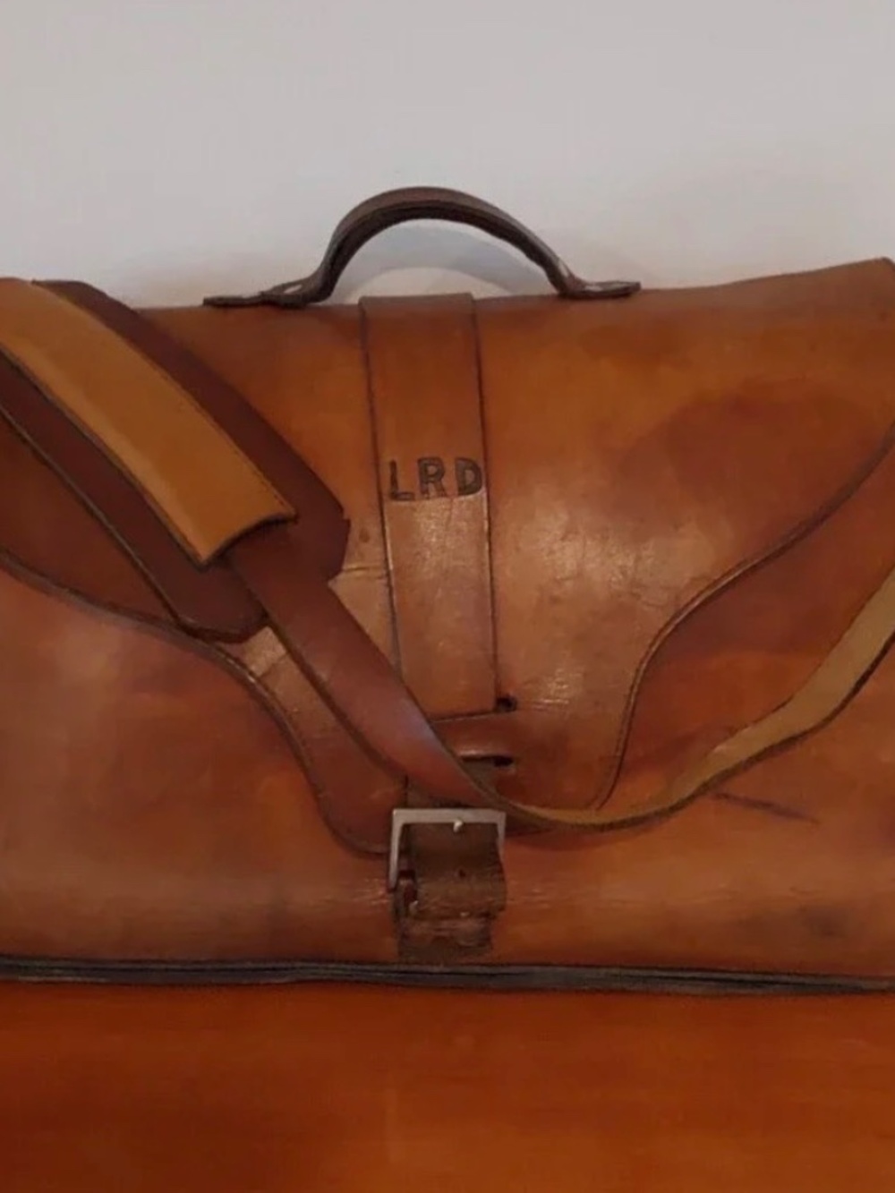 Vintage Rustic Leather Briefcase